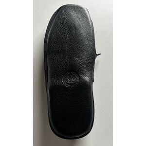 L.B. EVANS ARISTOCRAT SCUFF BLACK LEATHER SLIPPERS MEN'S SIZE 10m In Pouch